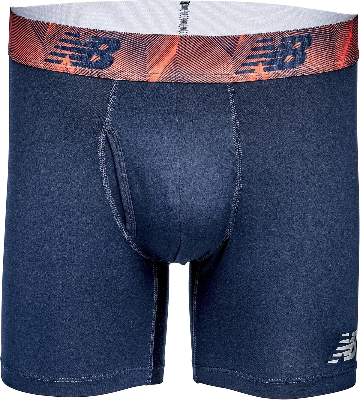 New Balance Men'S 6" Boxer Brief Fly Front with Pouch, 3-Pack