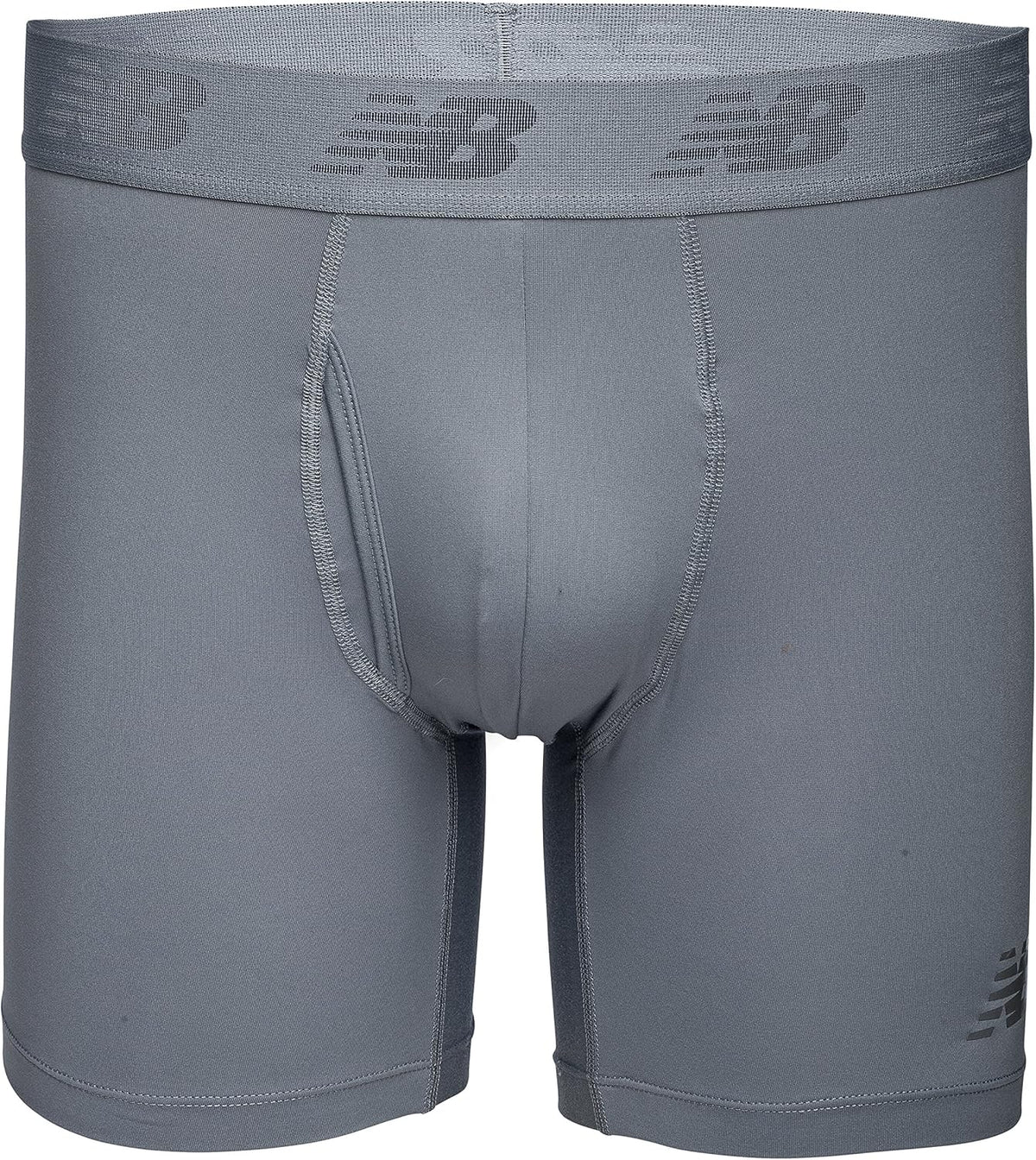 New Balance Men'S 6" Boxer Brief Fly Front with Pouch, 3-Pack